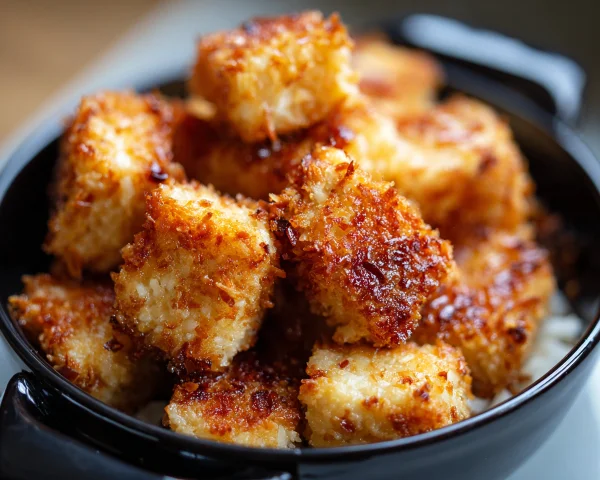 Crispy Coconut Crusted Tofu Bowl Recipe