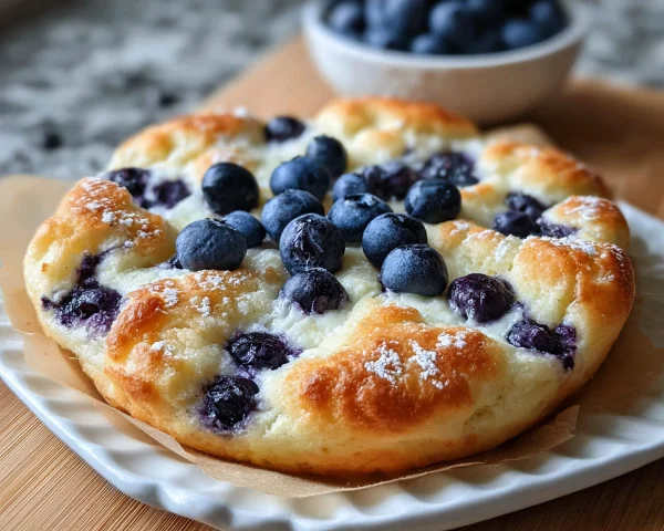 Fluffy Cottage Cheese Blueberry Cloud Bread: Healthy & Low-Carb