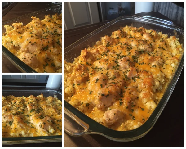 Healthy Chicken Cauliflower Rice Casserole Recipe