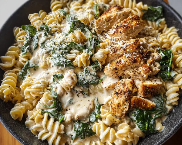 High Protein Garlic Parmesan Pasta Bowls for Meal Prep