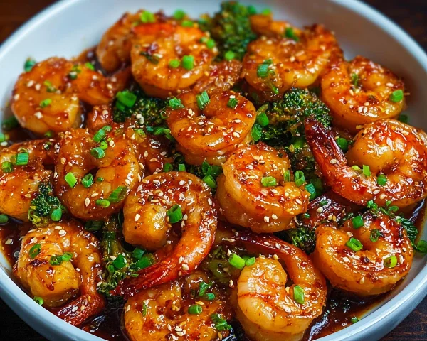 High Protein Honey Garlic Shrimp Dinner Recipe
