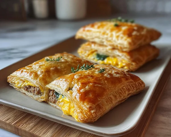 High Protein Savory Breakfast Pop-Tarts for Meal Prep