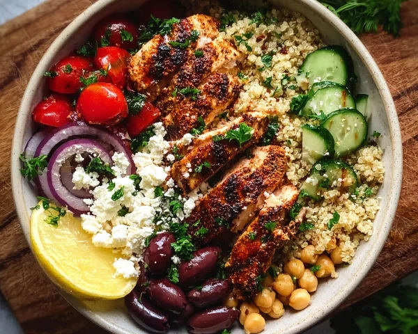Mediterranean Chicken Bowl: Healthy Meal Prep Recipe