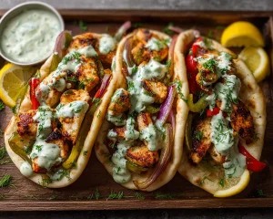 Sheet Pan Chicken Pitas