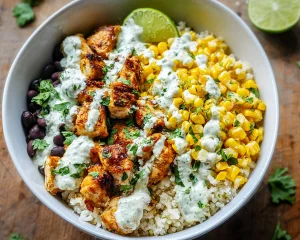 Street Corn Chicken Bowl